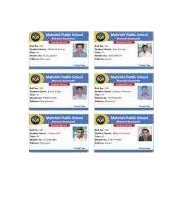 Multi ID Card Print Horizontal