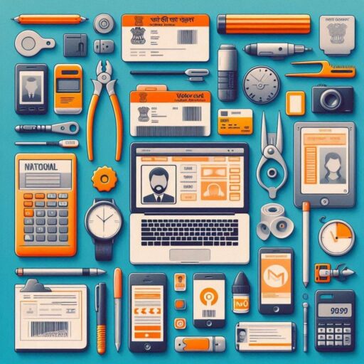 ChauhanTechTool's All-in-One Digital Tech Tools Platform interface showcasing ID card cropping, photo editing, and PDF tools.